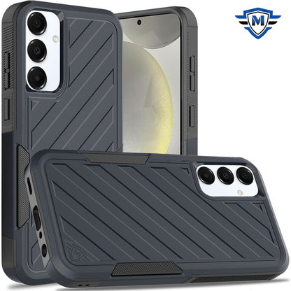 For Samsung Galaxy S25+ /S25 Plus /S24+ Plus Premium Hybrid Rugged lined Shockproof Textured 2-in-1 Non-Slip Hard PC & TPU Non Slip Tough Case Cover