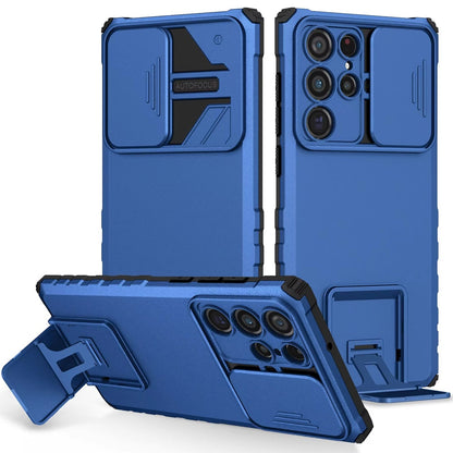 For Samsung Galaxy S25+ /S25 Plus /S24+ Plus Hybrid Hard PC & TPU Rubber Shockproof with Kickstand & Covered Camera Protection Case Cover