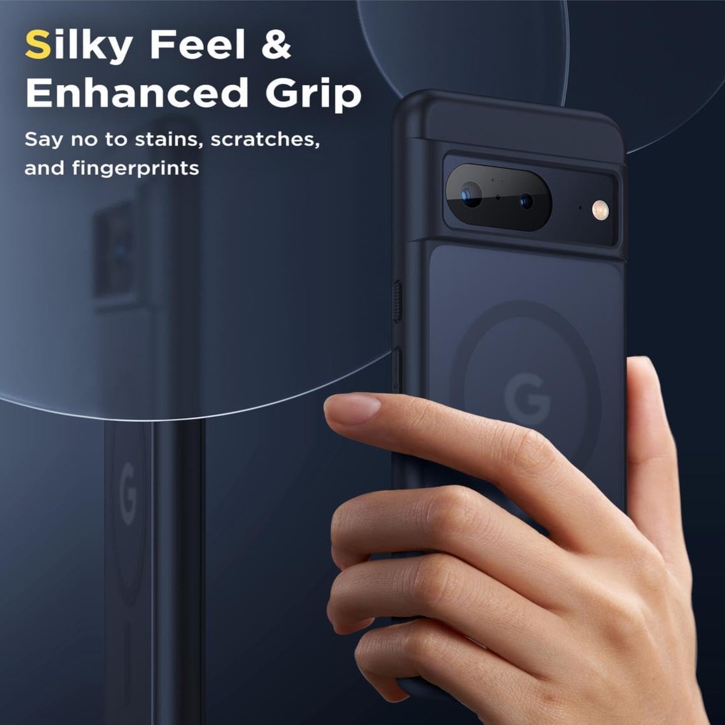 For Google Pixel 10 Pro XL Frosted Translucent Case with MagSafe Compatible Slim, Shockproof Protective Matte TPU Military Grade Tough Case Cover Black
