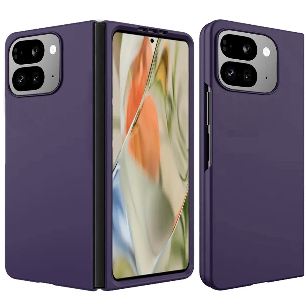 For Samsung Galaxy Z Flip 7 FE Snap-On Flip Premium Matte Finish Slim Lightweight Protective PC + Rubber TPU Hard Shell Case Cover Dark Purple