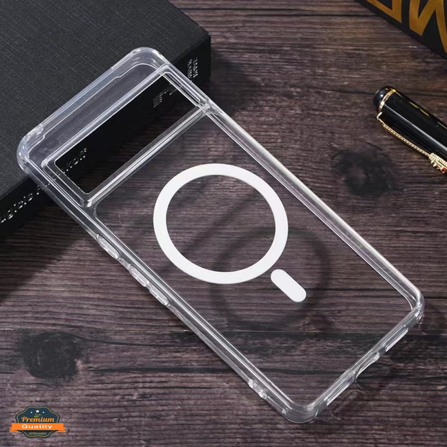 For Apple iPhone 17 Pro Max Hybrid Clear Case Compatible with MagSafe Shockproof Protective Transparent Back, Slim Fit, Wireless Charging Ready Case Cover Clear