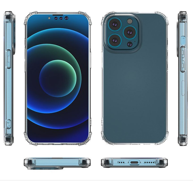 For Apple iPhone 17 AIR Hybrid Transparent Thick TPU Rubber Silicone 4 Corners Gel Shockproof Protective Slim Back Case Cover Clear