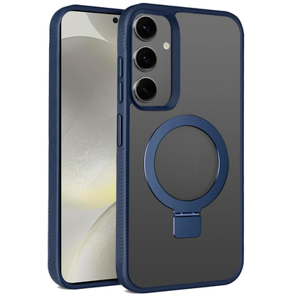 For Samsung Galaxy S25+ /S25 Plus /S24+ Plus Magnetic Circle Kickstand with MagSafe Compatibility, Matte Skin, Rugged Bumper, and Ring Holder Case Cover