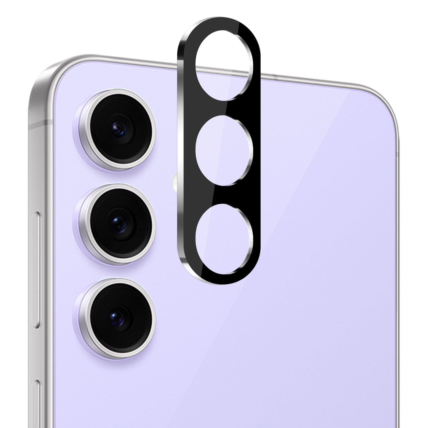 For Samsung Galaxy A17 5G Camera Lens Protector Tempered Glass with Colored Edge 2.5D – Anti-Scratch, HD Clarity, Easy Install Protector Black