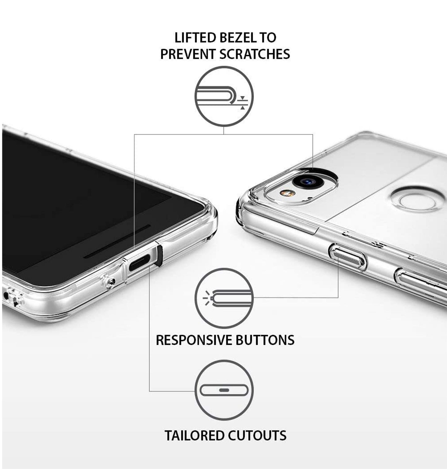 For Samsung Galaxy A16 5G Slim Frame Shockproof Hybrid Rubber Silicone Gummy TPU Clear Hard PC Back Protective Case Cover Transparent