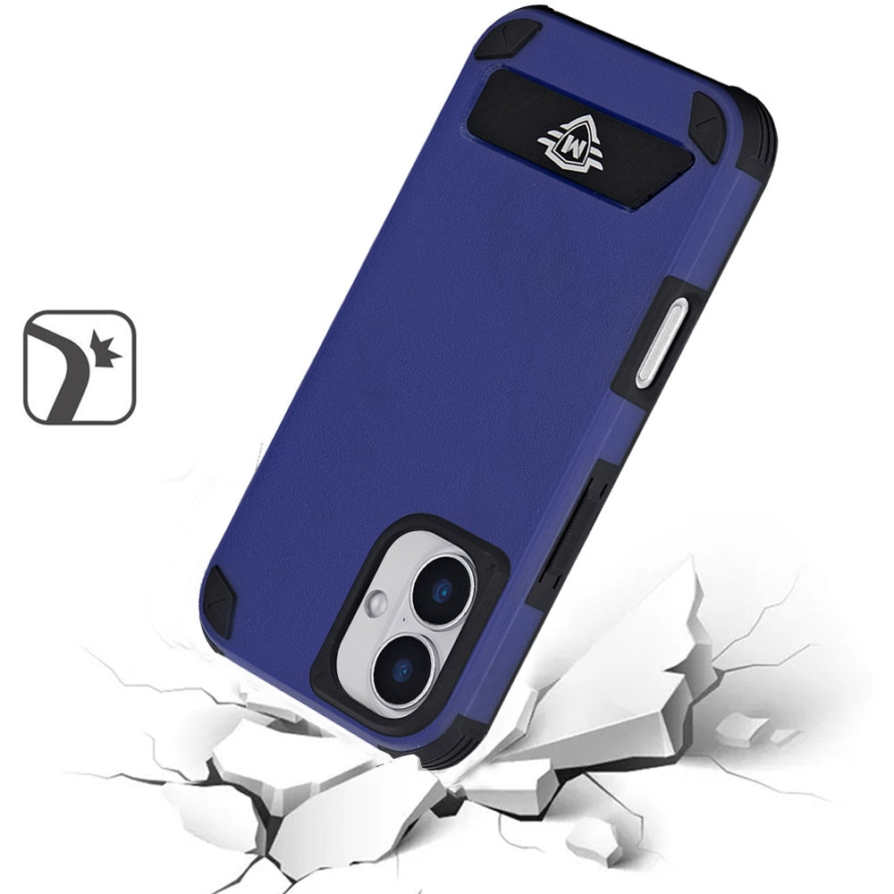 For Apple iPhone 16 (6.1") Premium Heavy Duty Dual-Layer Rugged, Shockproof Kickstand Tough Magnetic Compatible with MagSafe Case Cover