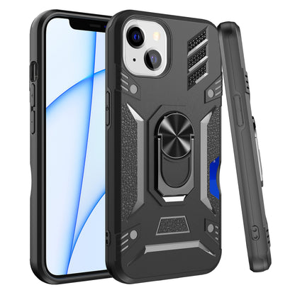 For Gabb Phone 4 Pro Invisible back Wallet Credit Card Holder with Ring Stand Kickstand Heavy Duty Slim Shockproof Hybrid Case Cover