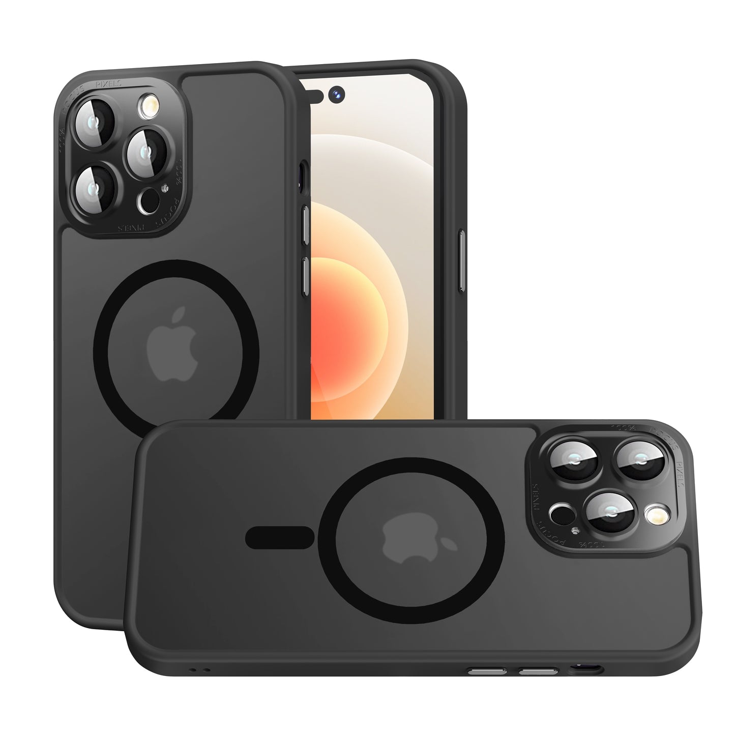 Complete Protection HQ Matte Translucent Hybrid Shockproof w/ Camera Protector Compatible with MagSafe