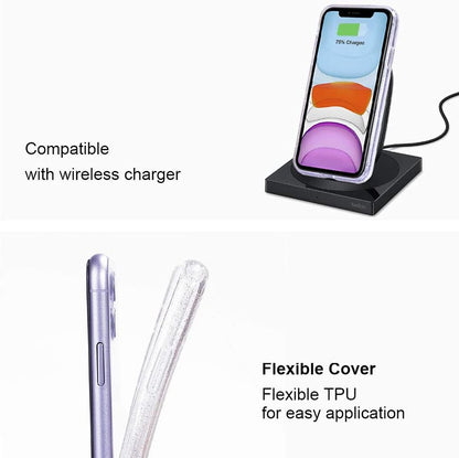 For Gabb Phone 4 Pro Glitter Sparkle Bling Shiny Thin Slim Hybrid Shockproof Stylish Rubber Silicone Soft TPU Gel Protective Case Cover