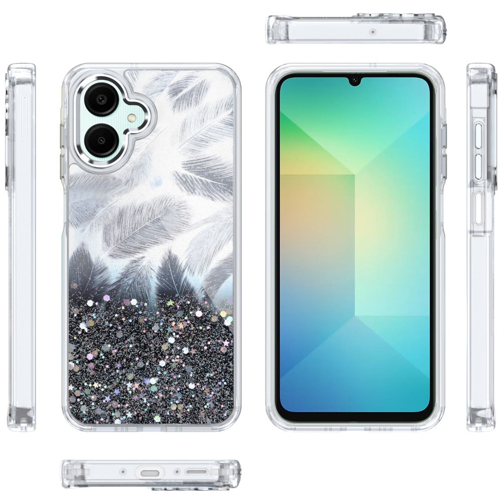 For Samsung Galaxy A17 5G Fashion Epoxy Glitter Shimmer Design, Hybrid Shockproof TPU, Stylish Sparkle Slim TPU Protective Case Cover