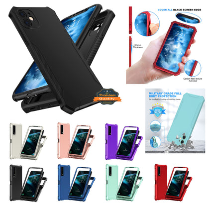 For BLU View 5 (2024) Full-Body Dual Layer Hybrid Case Slim, Drop-Proof TPU Hard PC, Durable Corner Front Bumper Protector Case Cover