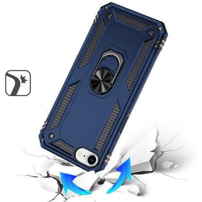 For Apple iPhone 16e Hybrid Shockproof Durable 360 Degree Rotatable Ring Stand Holder Kickstand Fit Magnetic Car Mount Case Cover