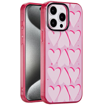 For Apple iPhone 16 Pro Max Fashion Layer Design Slim IMD TPU Protective, Shockproof Hybrid Stylish Durable Hard PC Case Cover