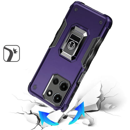 For Motorola Moto G Stylus 5G 2025 Hybrid Stand Magnetic Ring Holder Kickstand Heavy Duty Rugged Drop Silicone & Hard PC Shockproof Case Cover