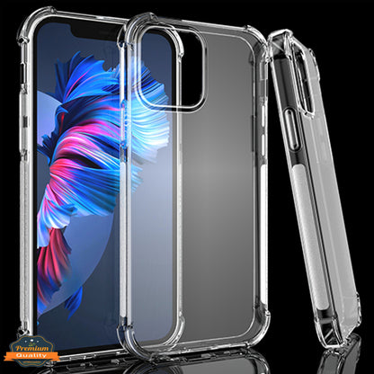 For Apple iPhone 16 /Plus /Pro/ Pro Max HD Crystal Clear Hybrid TPU [Four-Corner Protective] Rubber Silicone Gel Transparent Case Cover Clear
