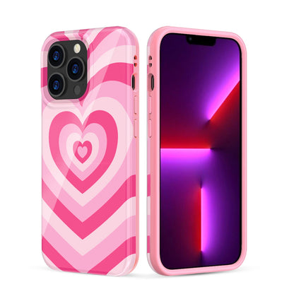 For Apple iPhone 15 Pro Max (6.7") Pattern Design Bling Glitter Shockproof Hybrid Soft TPU Frame and Hard Back Slim  Phone Case Cover
