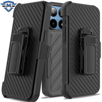 For Premium Tough Hybrid Case with Belt Clip Holster, Shockproof Rugged Design, Textured 2in1 Non-Slip  Tablet Case Cover