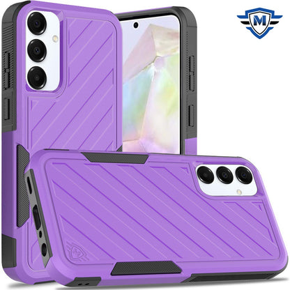 For Samsung Galaxy A36 Premium Hybrid Rugged lined Shockproof Textured 2-in-1 Non-Slip Hard PC & TPU Non Slip Tough Case Cover