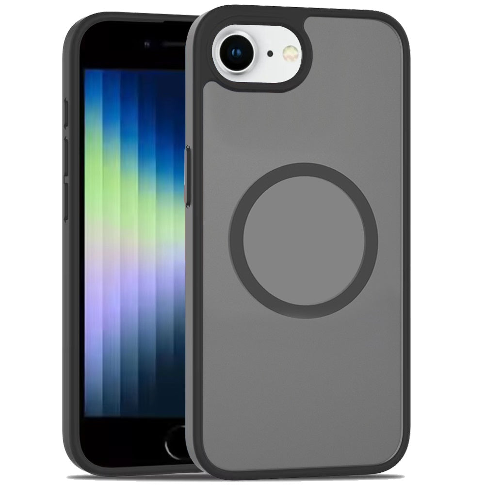 For Apple iPhone SE 3 (2022) SE/8/7 MagSafe Compatible Case Hybrid Soft TPU Bumper Hard Translucent Matte Back Slim Shockproof Case Cover