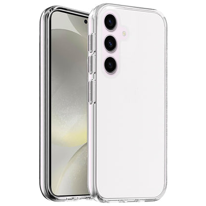 For Samsung Galaxy S25+ /S25 Plus /S24+ Plus Transparent Shock Absorption PC + TPU Rubber Gel Thick 3mm Hybrid Silicone Slim Fit Back Case Cover