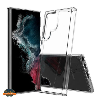 For Samsung Galaxy S25 Ultra Crystal HD Clear Back Hybrid Case TPU Bumper Frame Slim Shockproof Hard Defender Case Cover