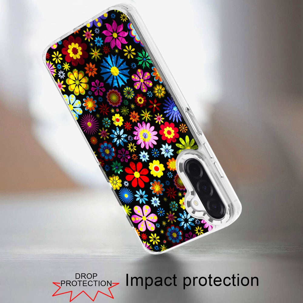 For Samsung Galaxy S25 Fan Edition /Galaxy S25 FE Fashion Beautiful Epoxy Design Hybrid Fashion Stylish TPU Protective, Shockproof Hybrid PC Case Cover