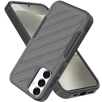 For Samsung Galaxy S25+ /S25 Plus /S24+ Plus Hybrid lined shockproof dual layer Rugged 2in1 Hard PC & Silicone TPU Non Slip Textured Tough Armor Case Cover