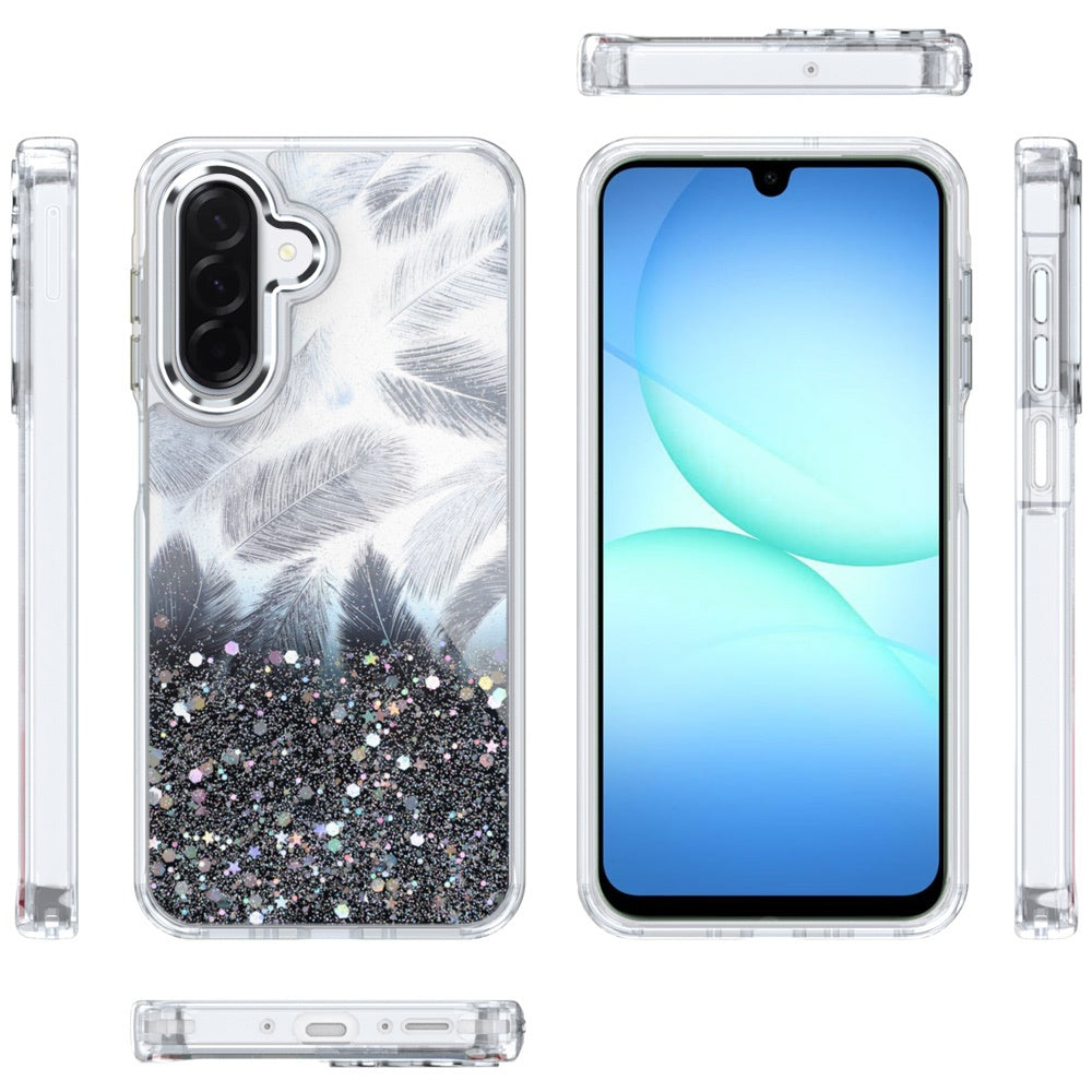 For Samsung Galaxy A17 5G Fashion Epoxy Glitter Shimmer Design, Hybrid Shockproof TPU, Stylish Sparkle Slim TPU Protective Case Cover