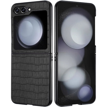 For Motorola Razr+ PLUS (2025 /2024) PU Vegan Leather Case, Premium Snap-On Hard Shell Cover, Slim Fit Protective Matte Finish Case Cover Black