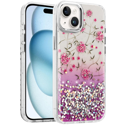For Apple iPhone 14 /13 Fashion Beautiful Epoxy Design Hybrid Fashion Stylish TPU Protective, Shockproof Hybrid PC Case Cover