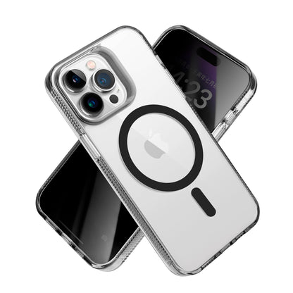 For Apple iPhone 16e MagSafe Compatible Integrated Technology Clean Transparent Hybrid Armor TPU Frame Case Cover