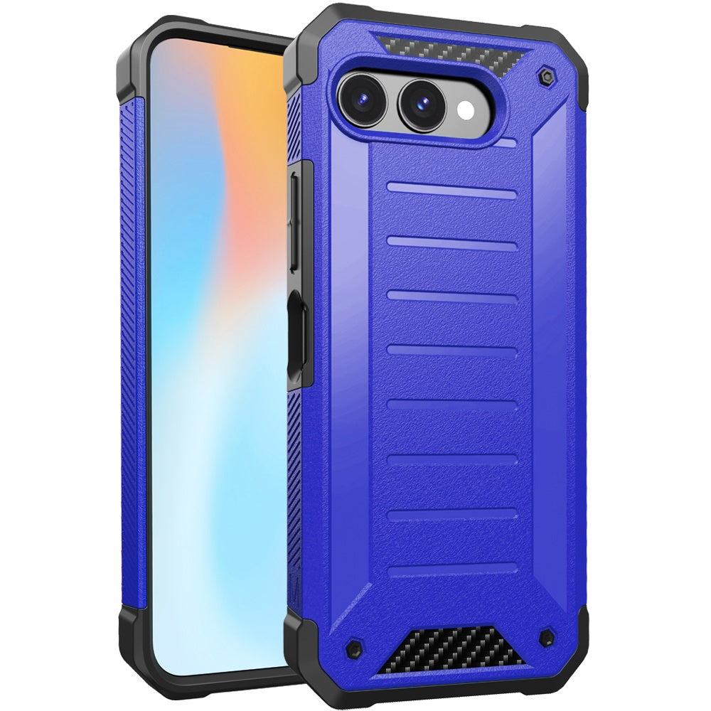 For T-Mobile Revvl 8 Tough Lined Design Hybrid Shockproof Protective Rugged TPU Hard PC with Durable Grip Case Cover