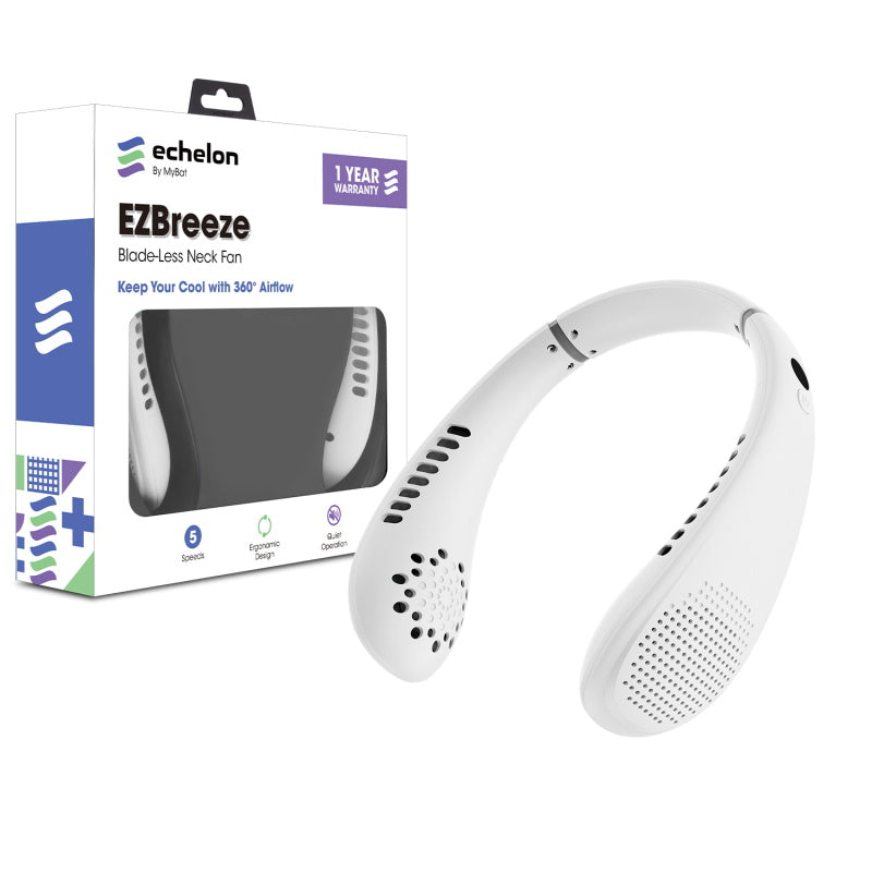 echelon EzBreeze Blade Less Neck Fan - White, Universal Accessories