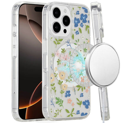 For Apple iPhone 15 Pro Max (6.7") Magsafe Case Cute Pattern Design Durable Shockproof SlimTPU Hard Back [Compatible with Magsafe] Case Cover