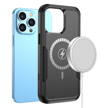 For Apple iPhone 16 Plus (6.7") Heavy Duty Rugged & Dual-Layer Protection with Magnetic Circle Compatible with Magsafe Shockproof Case Cover