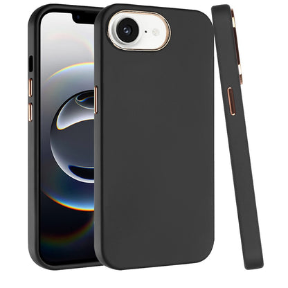 For Apple iPhone 16e Hybrid Armor Shockproof, Durable Bumper Rubber Gummy Gel Slick Hard PC Silicone TPU Case Cover