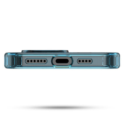 For Ultra-sleek Hybrid Slim Hard PC & TPU Compatible with MagSafe, Magnetic Protective Phone Case for Apple iPhone 16 Pro Max - Transparent Blue Case Cover Blue