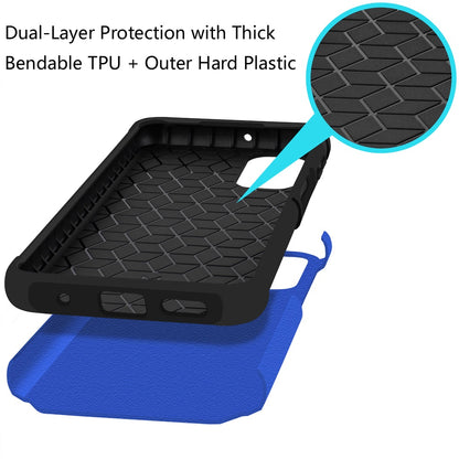 For Cricket Magic 2 5G (2024, 2nd Version) Slim Tough Protection Shock Absorption Hybrid Dual Layer Hard PC + TPU Rubber Silicone Case Cover