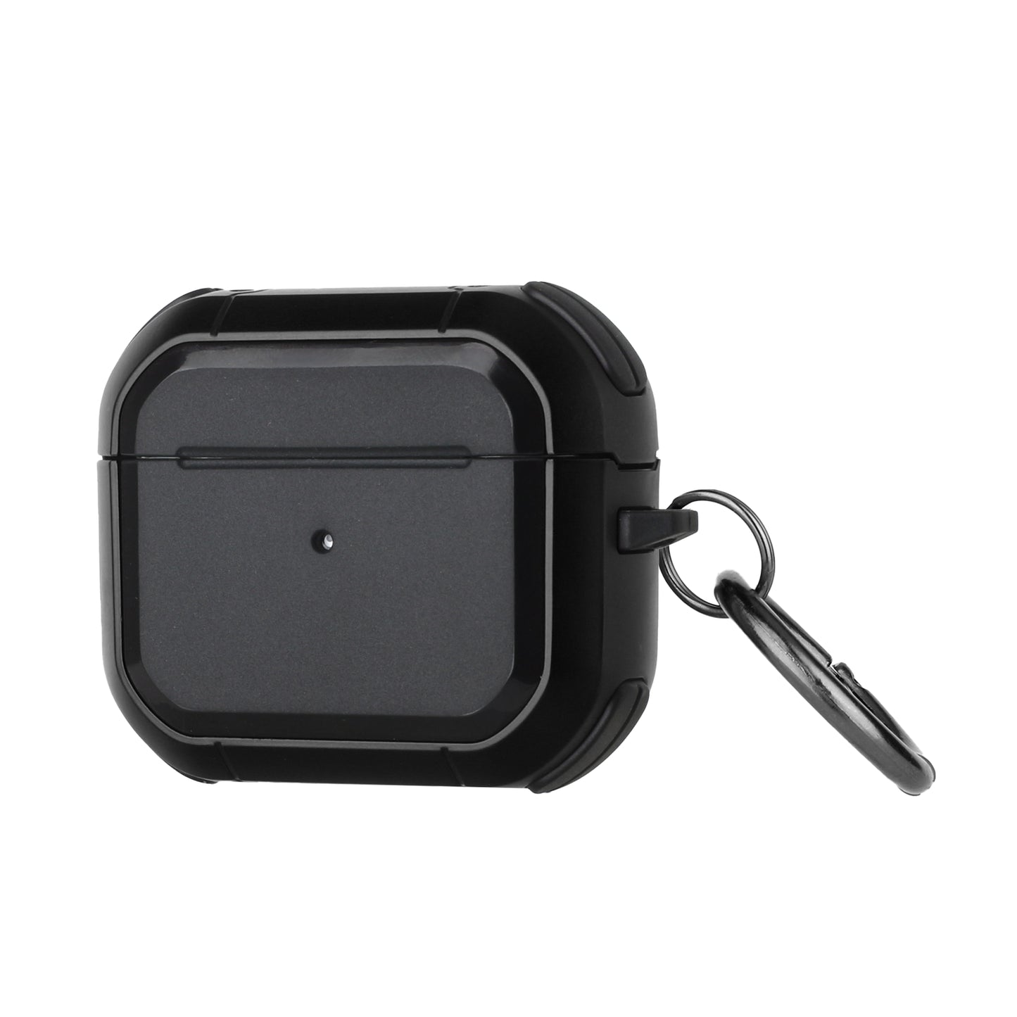 For Airpods Pro 3 (2025) Heavy Duty Hybrid 2 in 1 Shockproof Full Protective Hard PC+Soft Rubber Silicone Skin with Keychain Case Cover