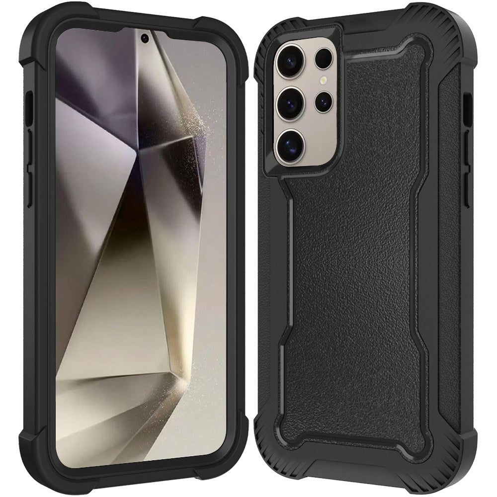 For Samsung Galaxy S25+ /S25 Plus /S24+ Plus Tough Hybrid Case - Shockproof 3-in-1 Armor Full-Body Protection PC + TPU Rubber Bumper Frame Case Cover