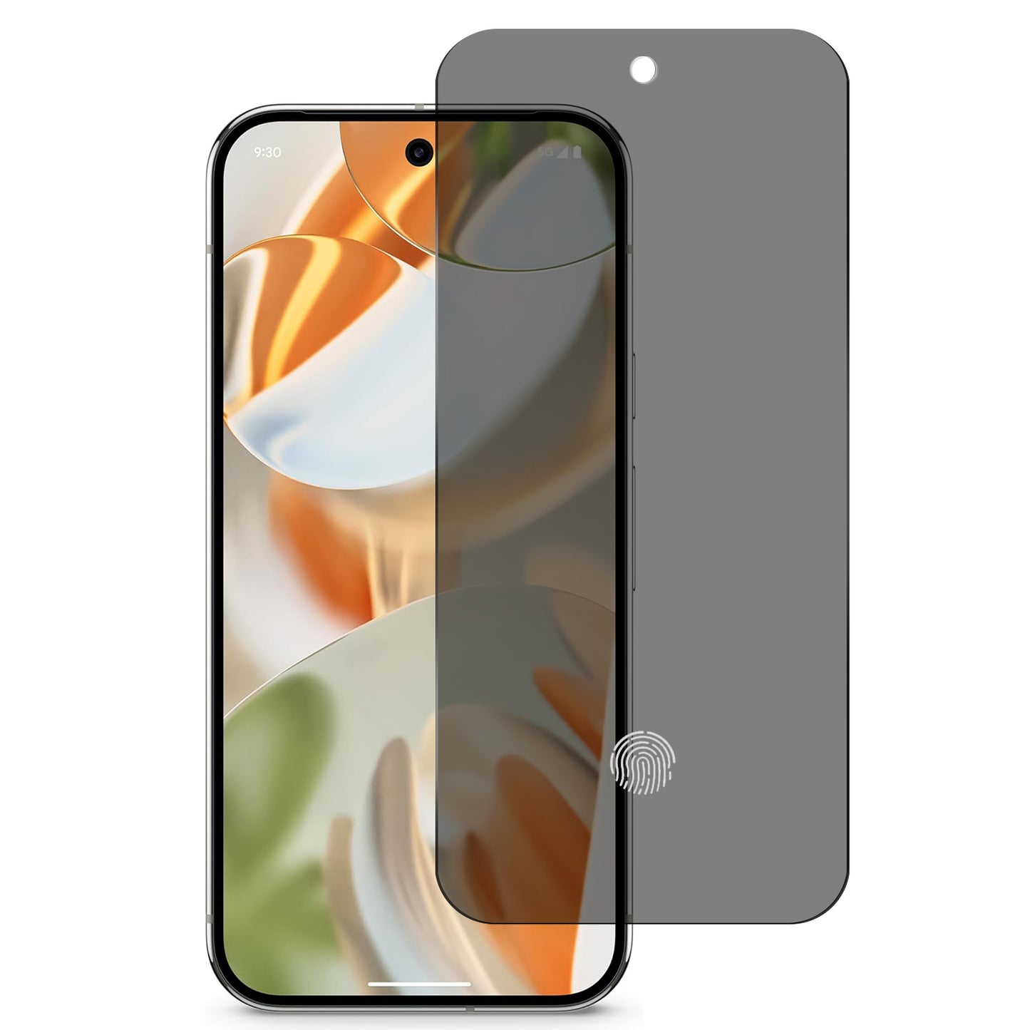 For Google Pixel 10 Pro XL Privacy Screen Protector, Anti Spy Anti Peeping Tempered Glass Full Protective Film, 9H, Anti Scratch, Easy Install Protector Black