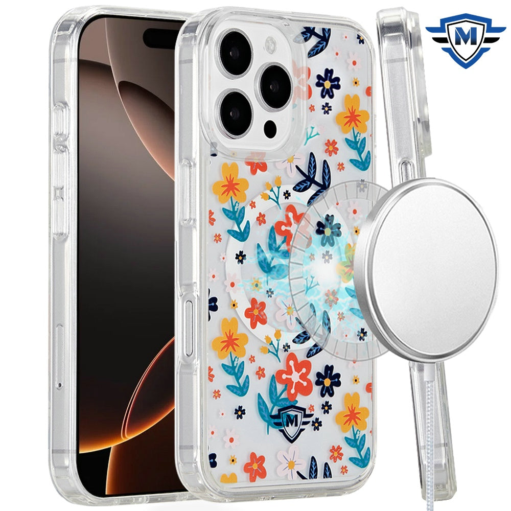 For Apple iPhone 16 Pro Max (6.9") Premium Cute Pattern Design Magnetic Durable Shockproof SlimTPU Hard Back [Compatible with Magsafe] Case Cover
