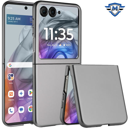 For Motorola Razr 2025 Premium Matte Finish Snap On Slim Flip Hybrid Shockproof Hard PC + Soft Rubber TPU Case Cover