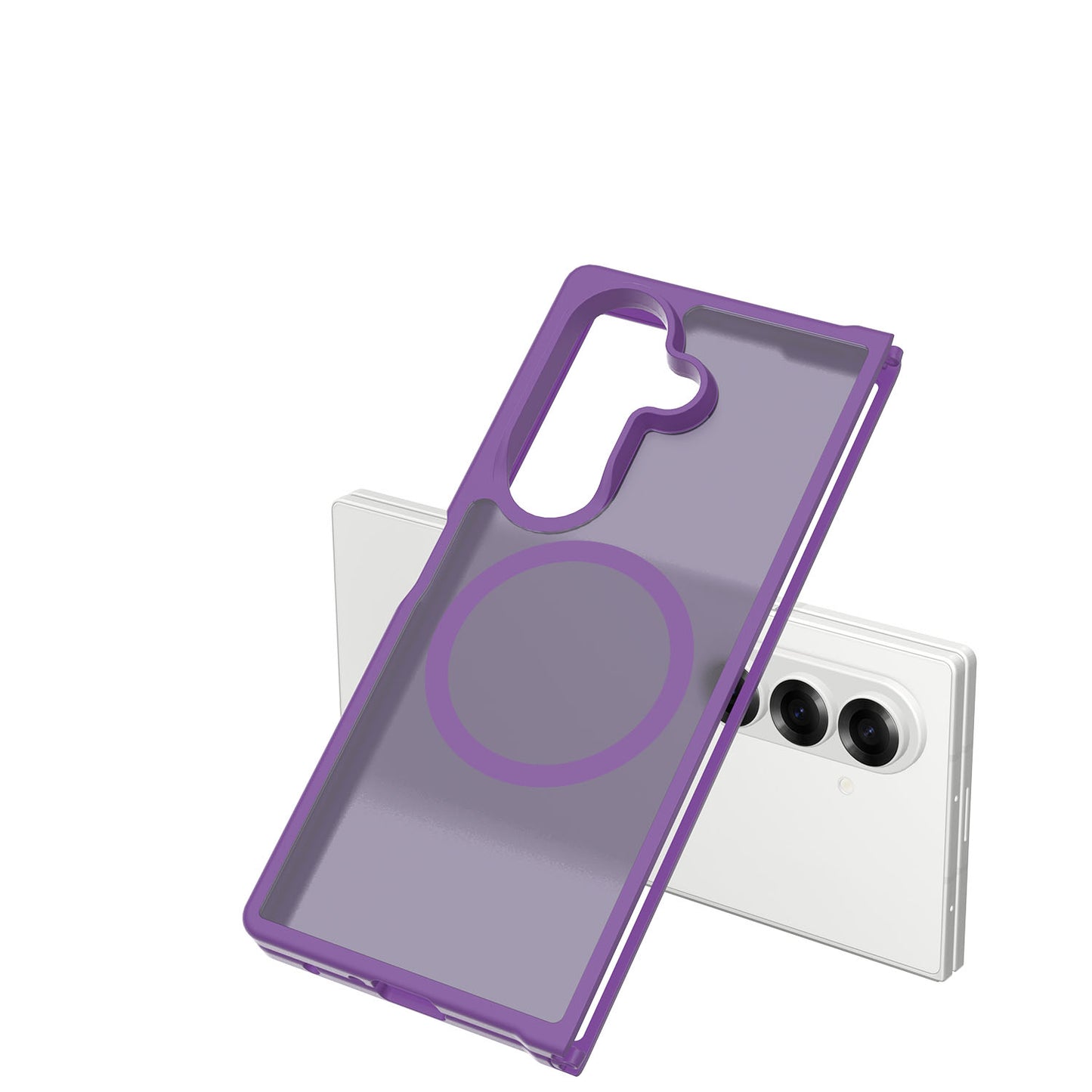 For Samsung Galaxy Z Fold 7 Magnetic Case Hybrid Soft TPU Rubber Bumper Hard Translucent Matte Back Slim Shockproof Case Cover