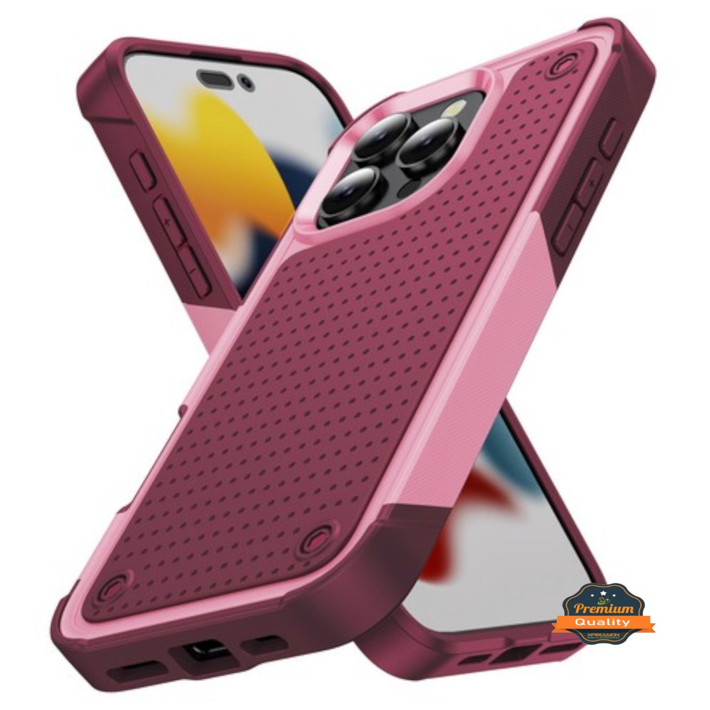 For Apple iPhone 16 Pro Max (6.9") Shockproof Non-Slip Textured Heavy Duty Rugged TPU Drop Military Protection Tough Bumper Case Cover