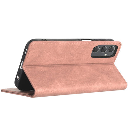 For Apple iPhone 16 Pro (6.3") Premium Wallet PU Vegan Leather ID Credit Card Slot Money Holder with Magnetic Closure Pouch Flip Case Cover Rose Gold