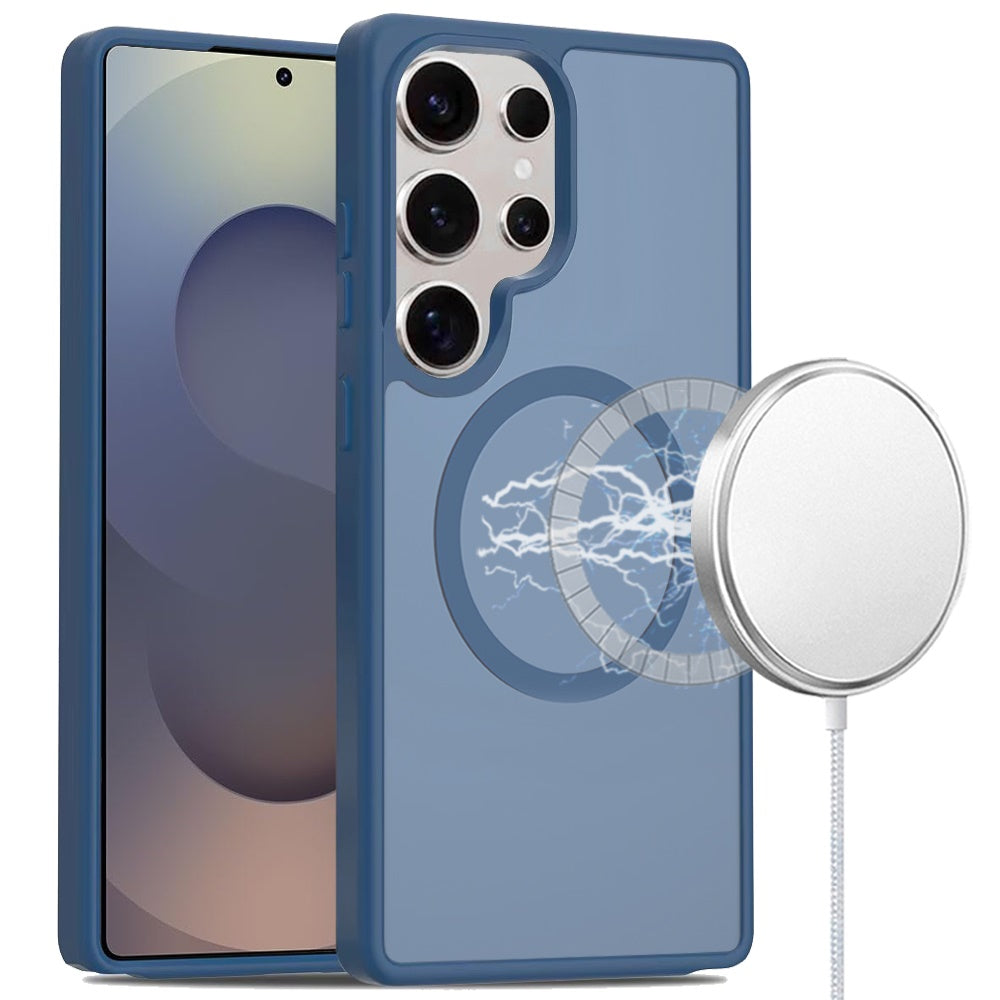 For Apple iPhone 15 MagSafe Compatible Case Hybrid Soft TPU Bumper Hard Translucent Matte Back Slim Shockproof Case Cover