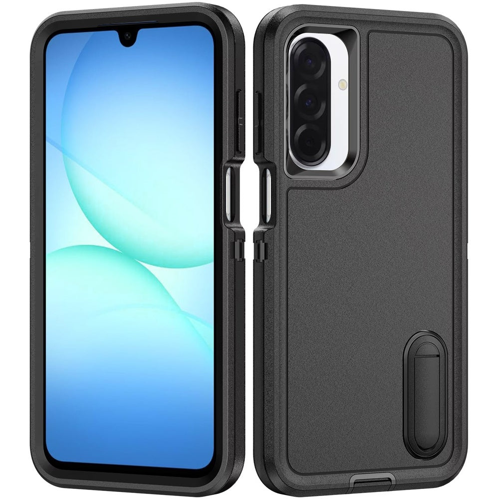 For Samsung Galaxy S25 Fan Edition /Galaxy S25 FE Hybrid 3 Layers Hard 3in1 Shockproof with Kickstand Heavy Duty Hard TPU Rubber Anti-Drop Case Cover