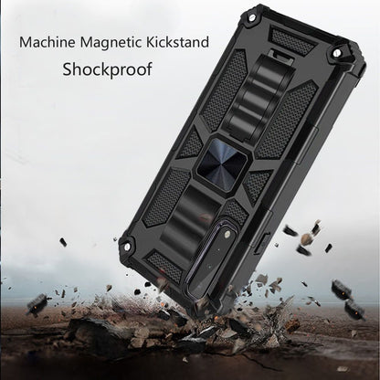 For Samsung Galaxy A16 5G Hybrid Shockproof [Military Grade] Rugged Protective with Magnetic Car Mount & Invisible Stand Case Cover