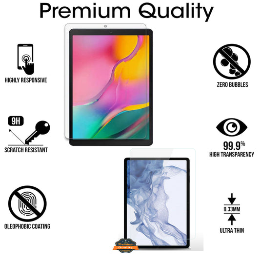 For Apple iPad (A16) 2025 /iPad 10th Gen 10.9 Tempered Glass Screen Protector 9H Hardness, Touchpad Compatible, Case Friendly, Bubble Free, AB Glue, Ultra HD Protector Clear